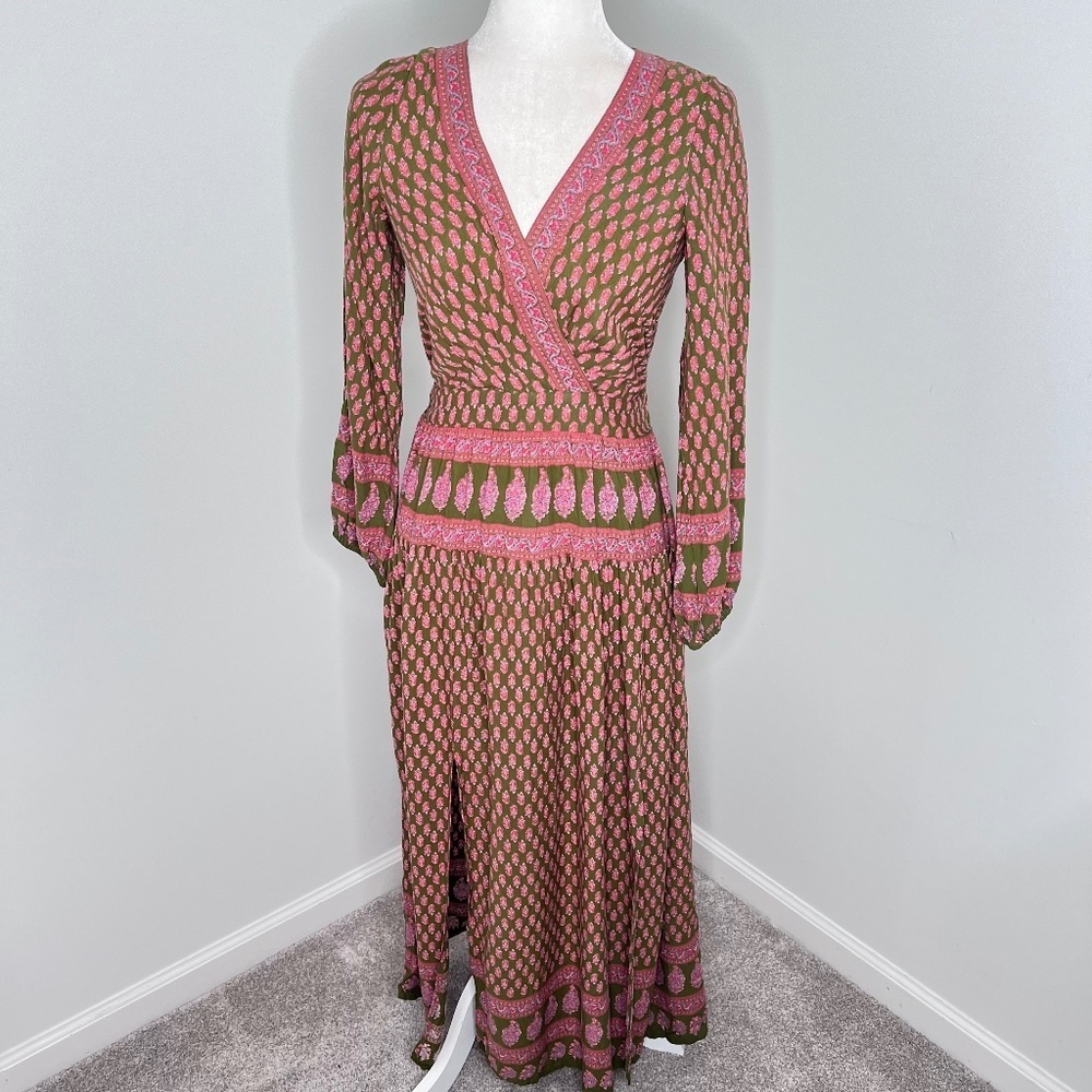 RAGA Split Geometric Bohemian Maxi Dress S - Picture 2 of 7